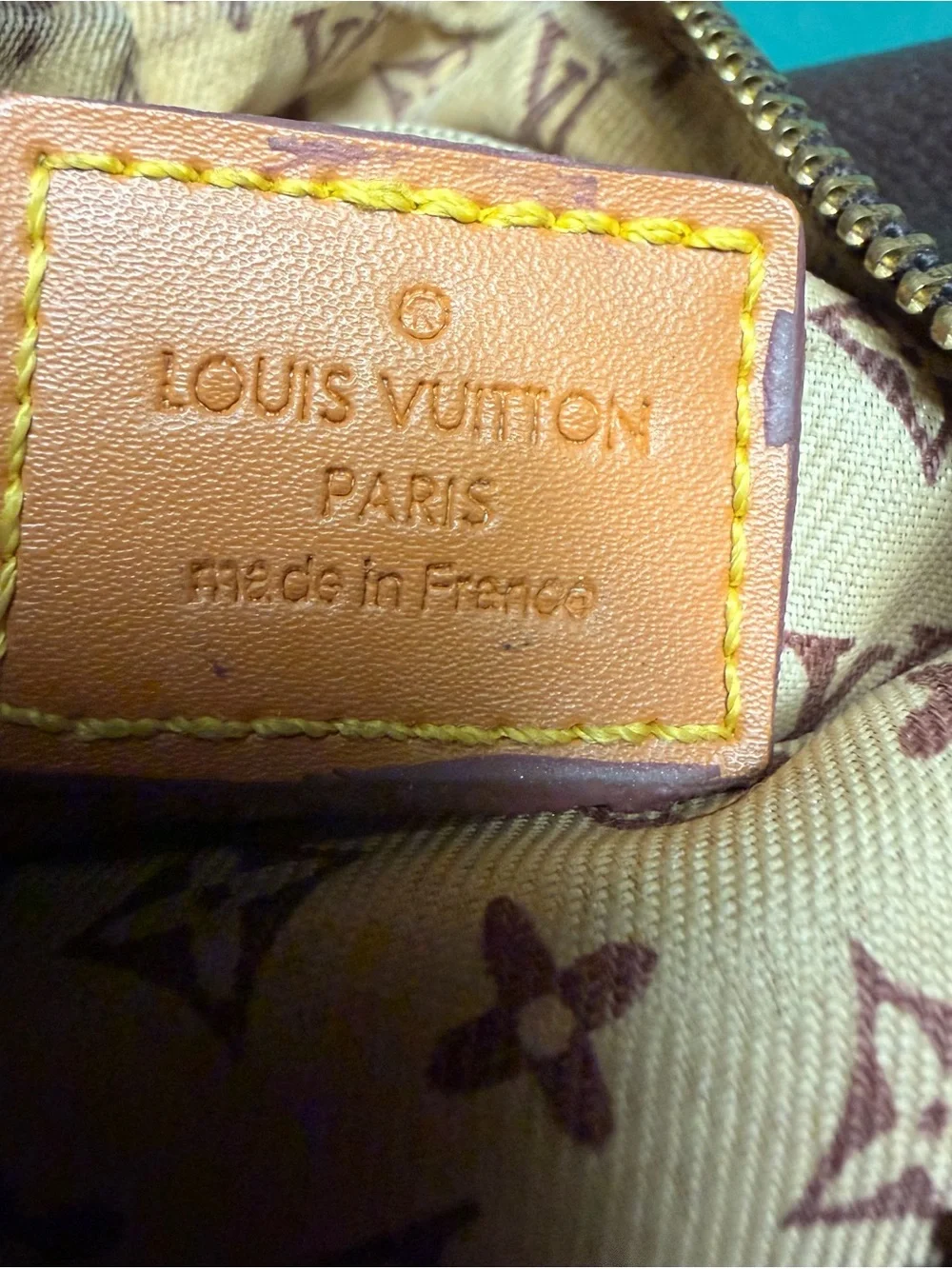 Louis Vuitton Monogram Interior Patch in Tan and Brown